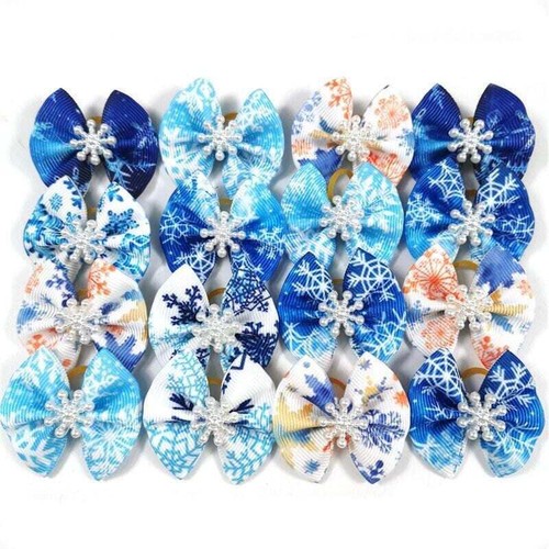 Winter blue boys snowflakes