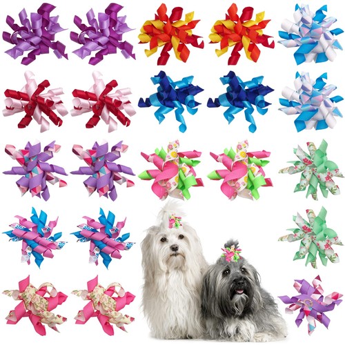 10pairs small dogs hair bows - small,