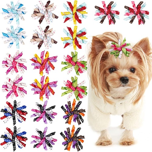 20pcs dog hair bows - hair, bows,